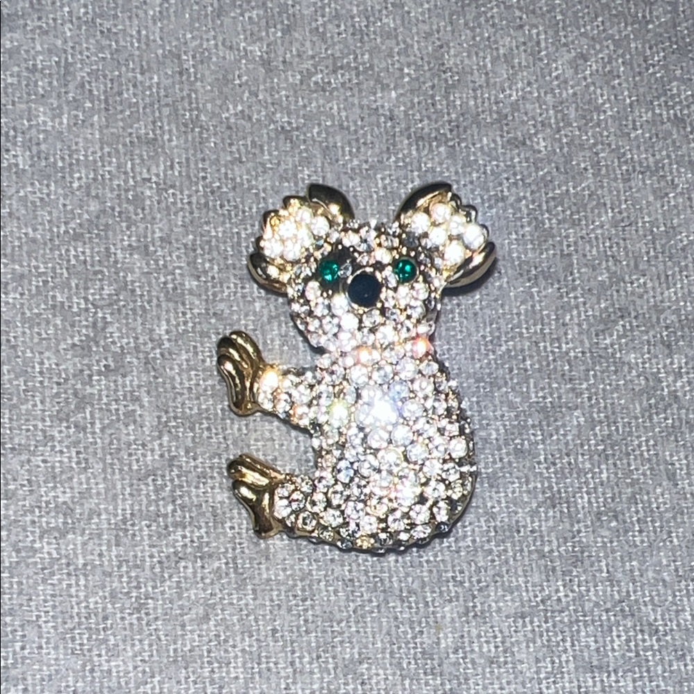 Sparkling Koala Brooch